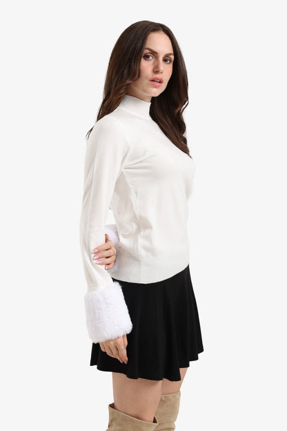 Fur Cuffs Pullover