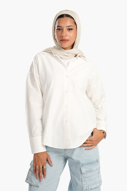 Carina Basic Cotton Blend Shirt