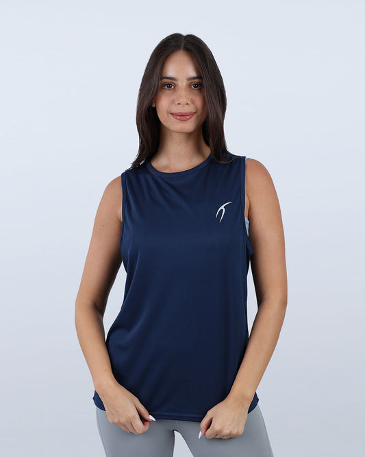 Blue Modal Yoga Tank Top