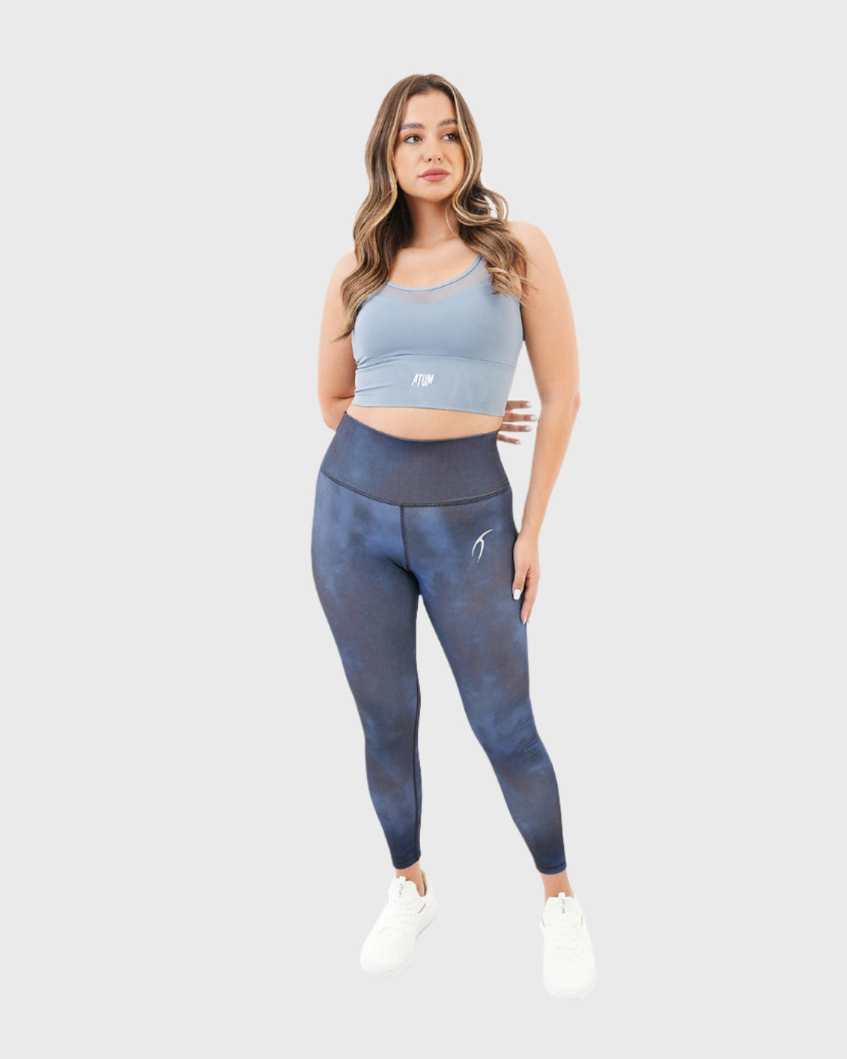 ATUM| Yoga Printed Women's Leggings - Navy