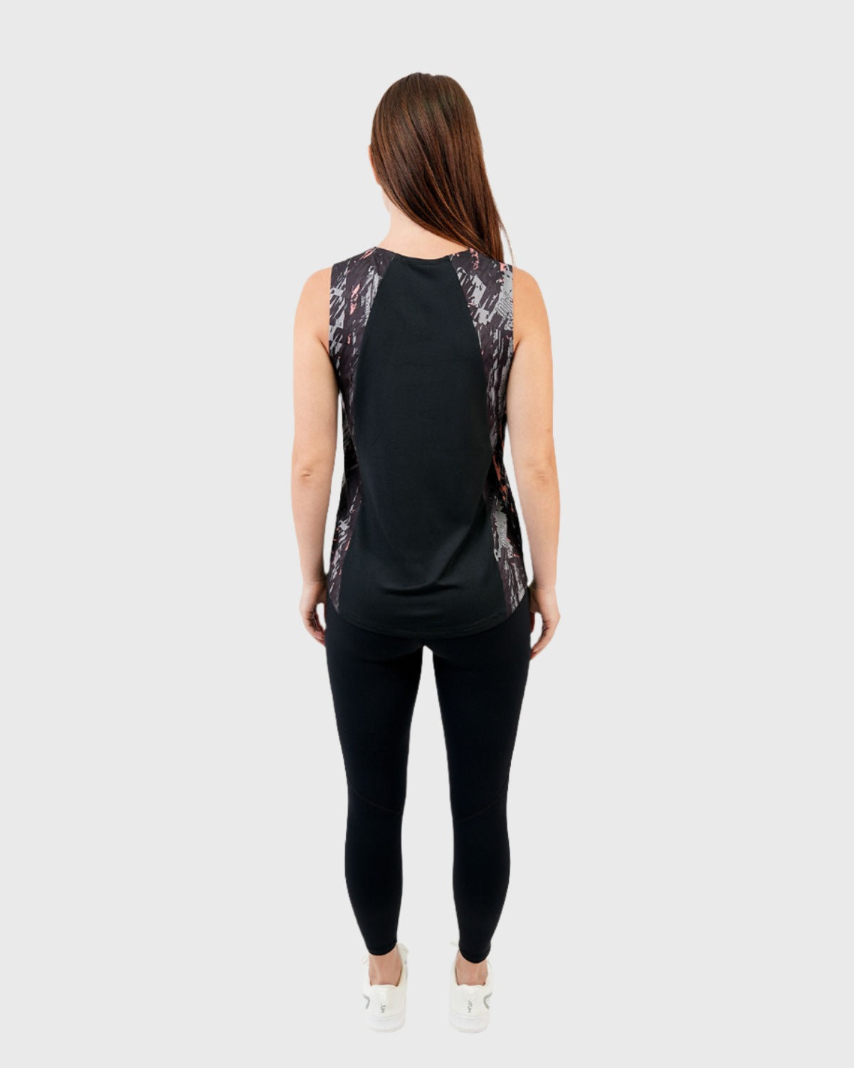 ATUM| Marble Printed Women's Top - Black