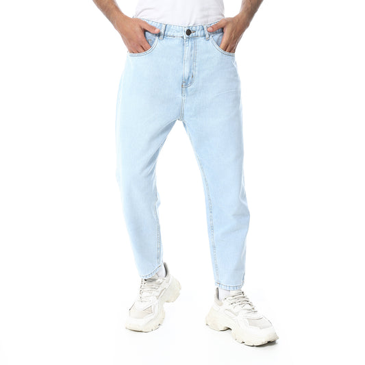 Light Blue Straight Leg Pants