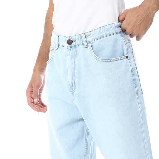 Light Blue Straight Leg Pants