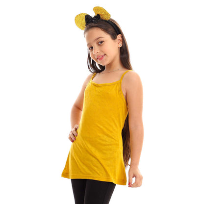 Girls Spaghetti Sleeves Tank Top - توب بحمالات للبنات