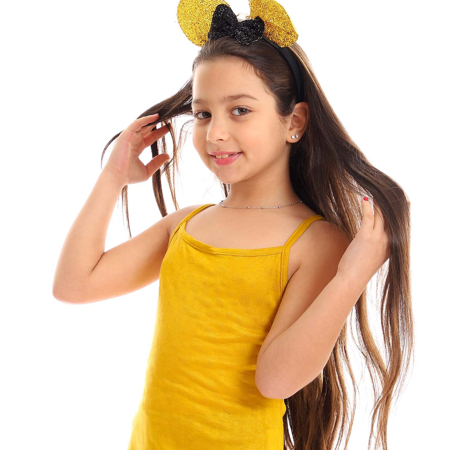 Girls Spaghetti Sleeves Tank Top - توب بحمالات للبنات