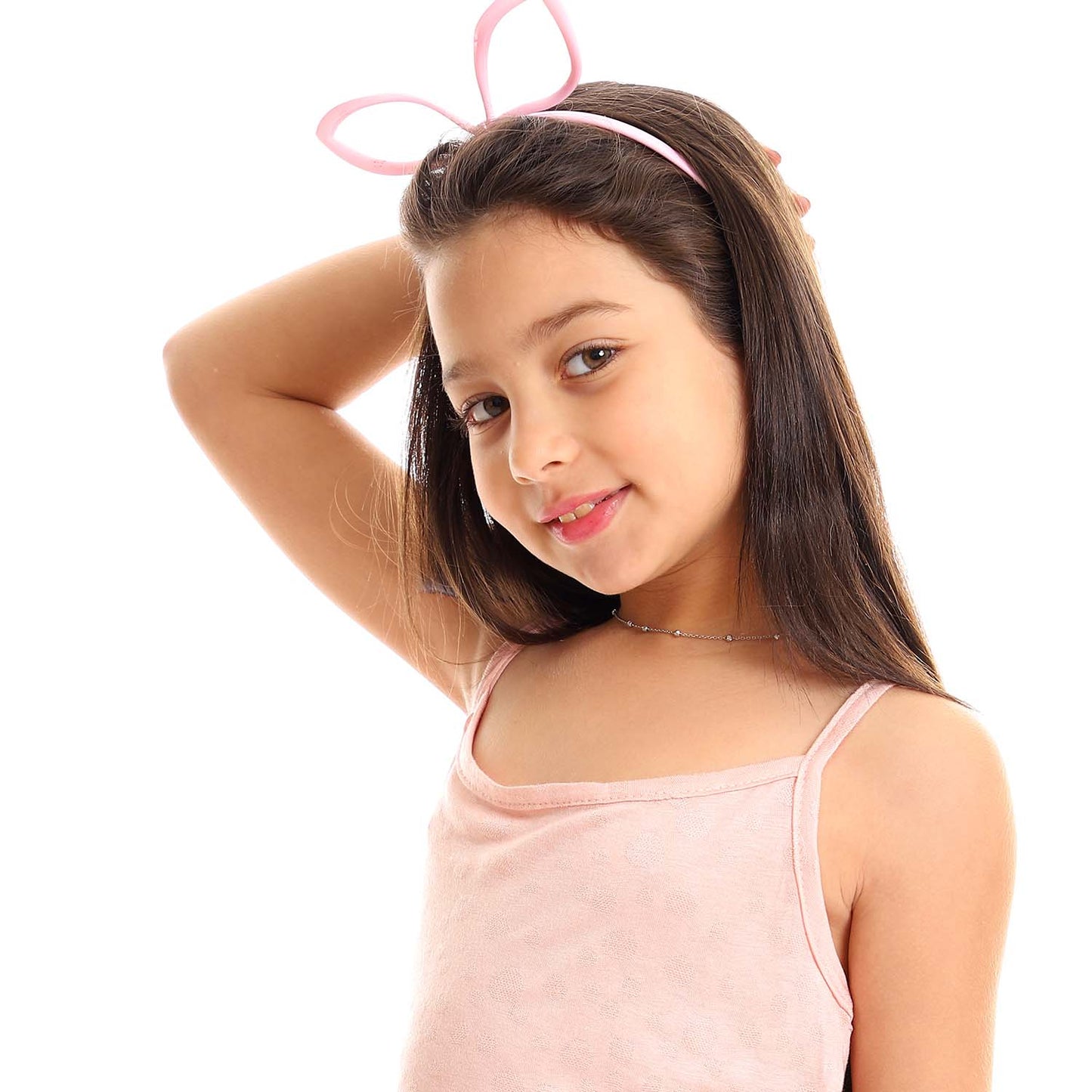 Girls Spaghetti Sleeves Tank Top - توب بحمالات للبنات