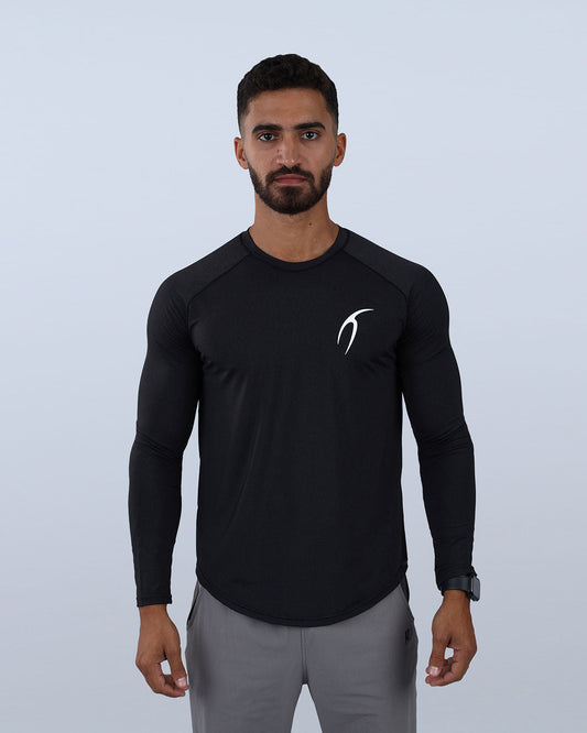 Black Long Sleeve Running T-shirt