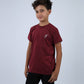 Burgundy Power-On Sports T-Shirt for Teen Boys