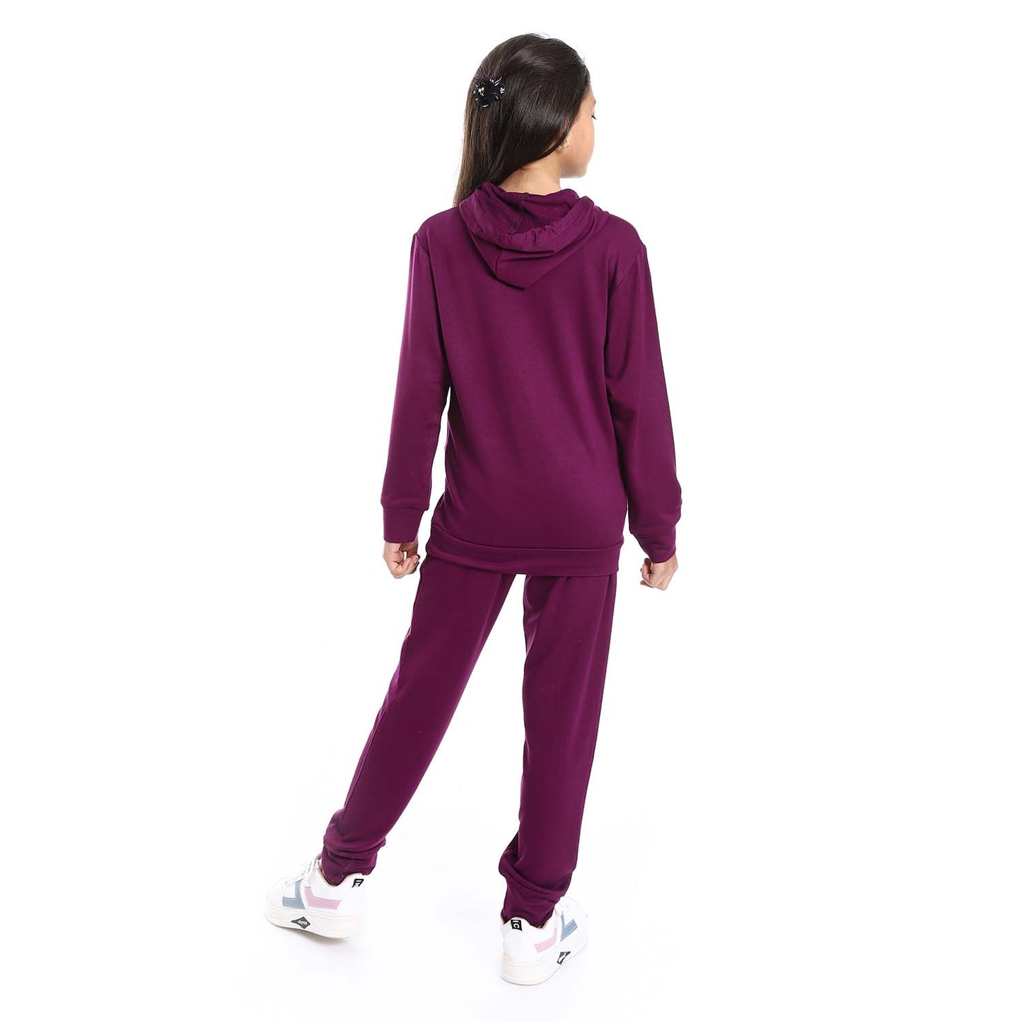 Girls Hooded Neck Pajama Set - طقم بيجامة للبنات بغطاء للرأس