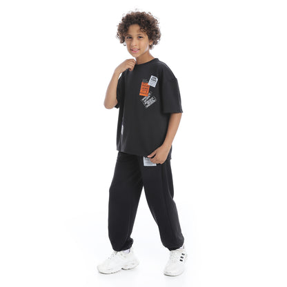 Half Sleeves Printed Pajama Set for Teenagers