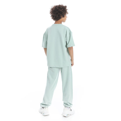 Half Sleeves Printed Pajama Set for Teenagers