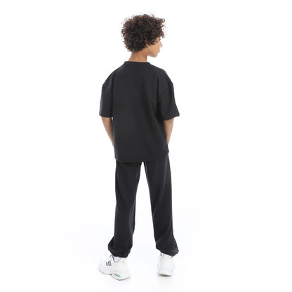 Half Sleeves Printed Dog Pajama Set for Teenagers
