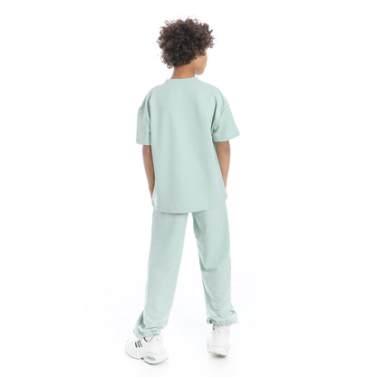 "You Made My Day" Printed Pajama Set for Kids