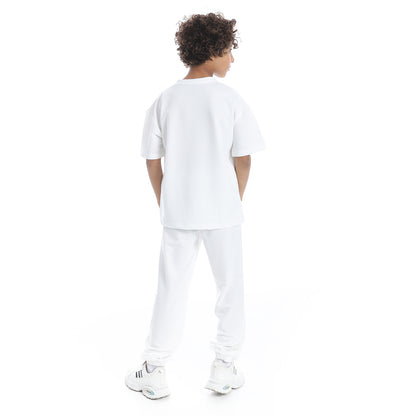 Palm Trees Printed Pajama Set for Kids