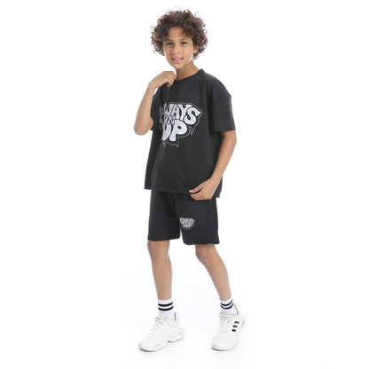 Front Printed Short Pajama Set for Teenagers