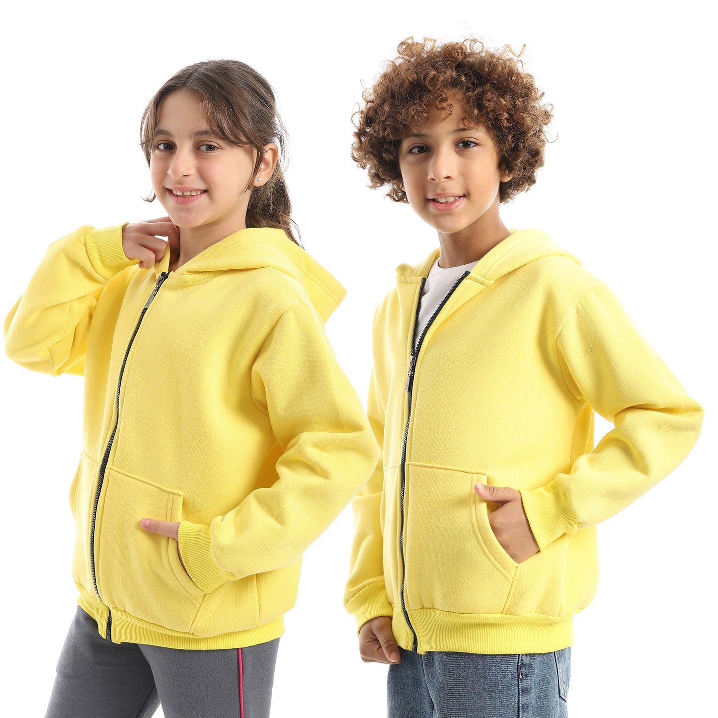 Casual Plain Hoodie for Kids - هودي كاجوال سادة للأطفال