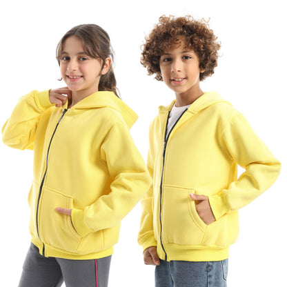 Casual Plain Hoodie for Kids - هودي كاجوال سادة للأطفال