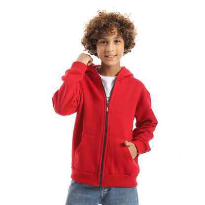 Casual Plain Hoodie for Kids - هودي كاجوال سادة للأطفال