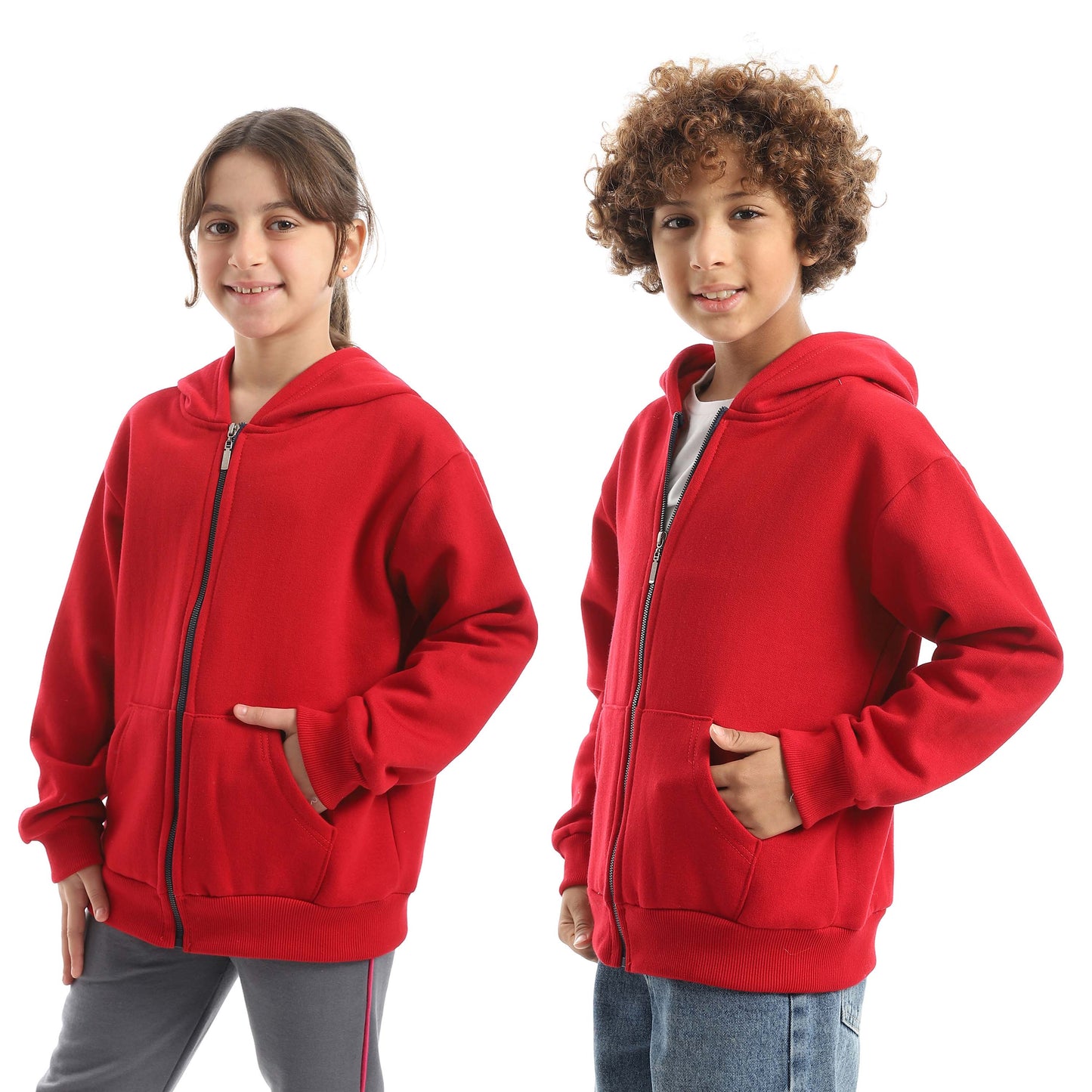 Casual Plain Hoodie for Kids - هودي كاجوال سادة للأطفال
