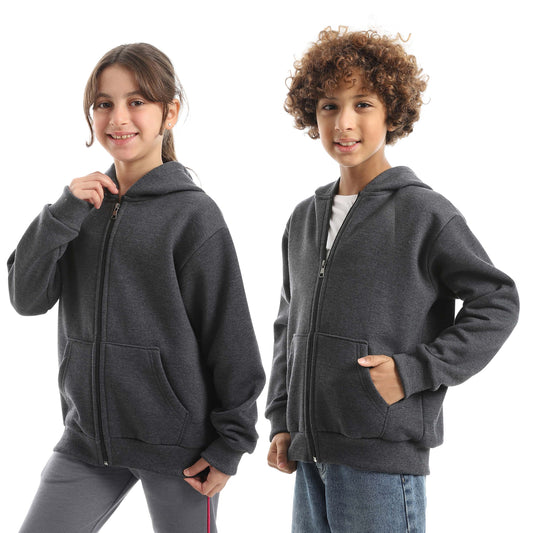 Casual Plain Hoodie for Teenagers - هودي كاجوال سادة للمراهقين