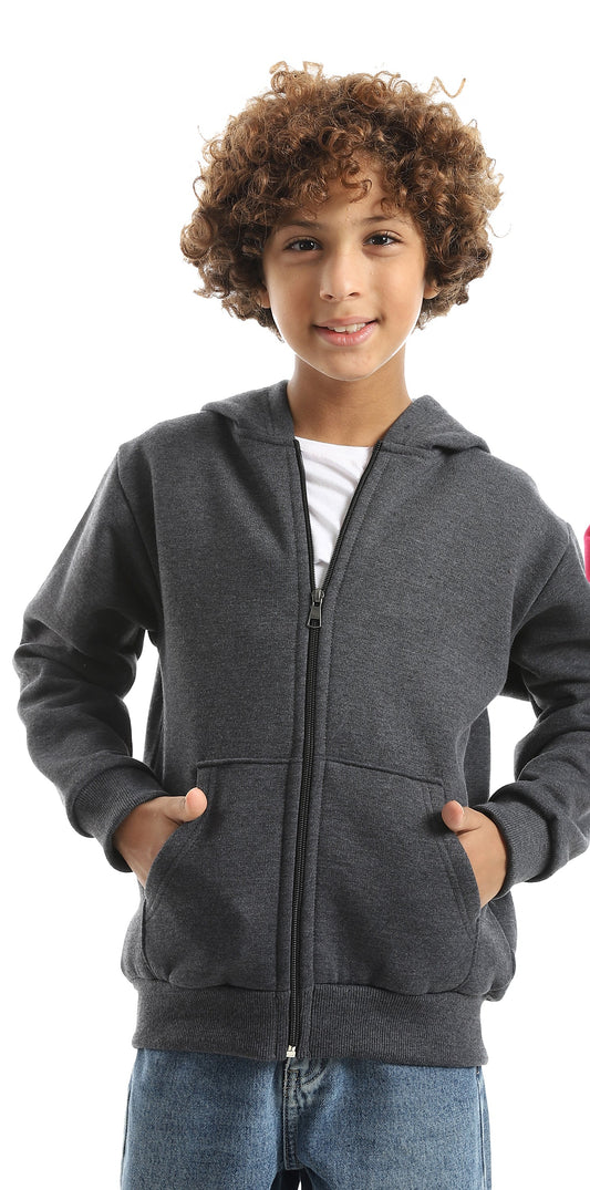 Bundle Of 2 Plain Fire Hooded Sweatshirt