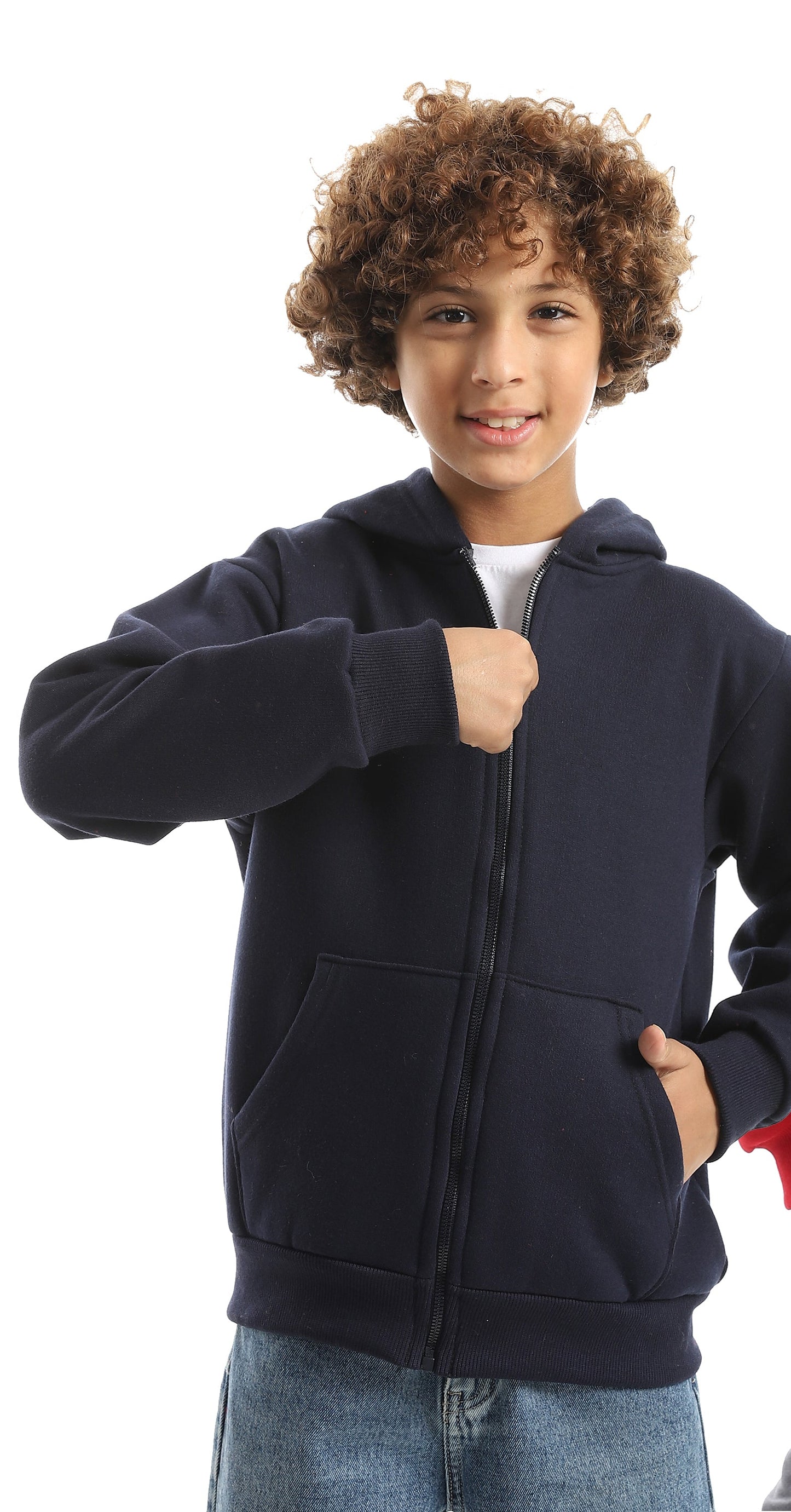 Bundle Of 2 Plain Fire Hooded Sweatshirt