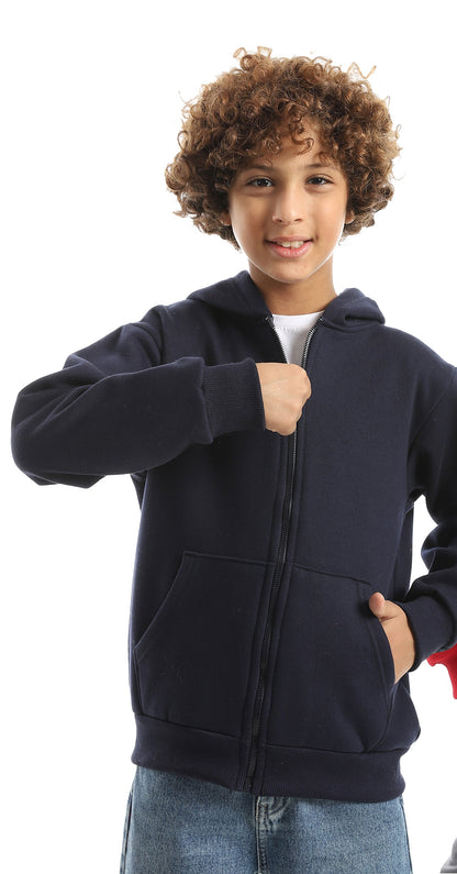 Bundle Of 2 Plain Fire Hooded Sweatshirt