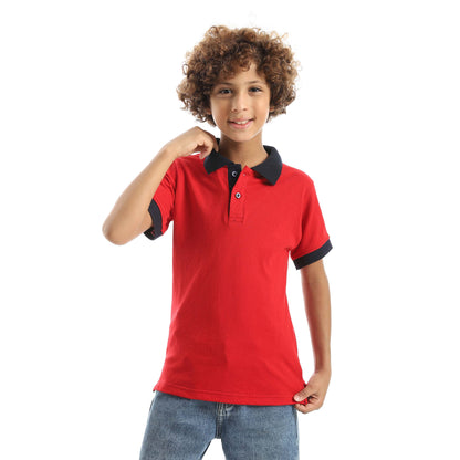 Half Sleeve Polo Shirt for Kids - تي شيرت بولو نصف كم للأطفال