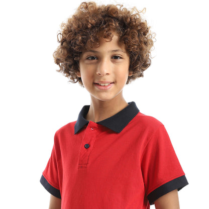 Half Sleeve Polo Shirt for Kids - تي شيرت بولو نصف كم للأطفال