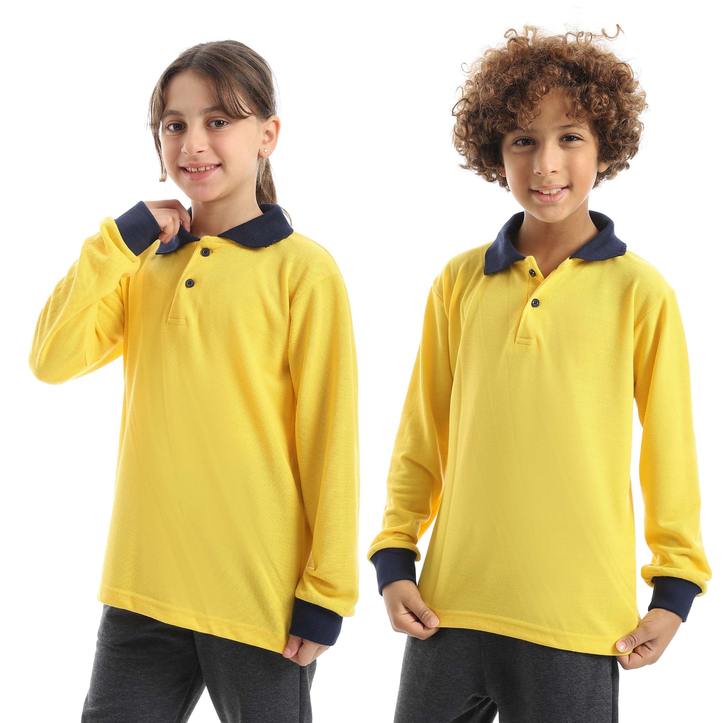 Long Sleeve Polo Shirt for Kids - تي شيرت بولو بأكمام طويلة للأطفال