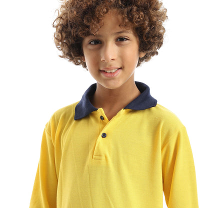 Long Sleeve Polo Shirt for Kids - تي شيرت بولو بأكمام طويلة للأطفال