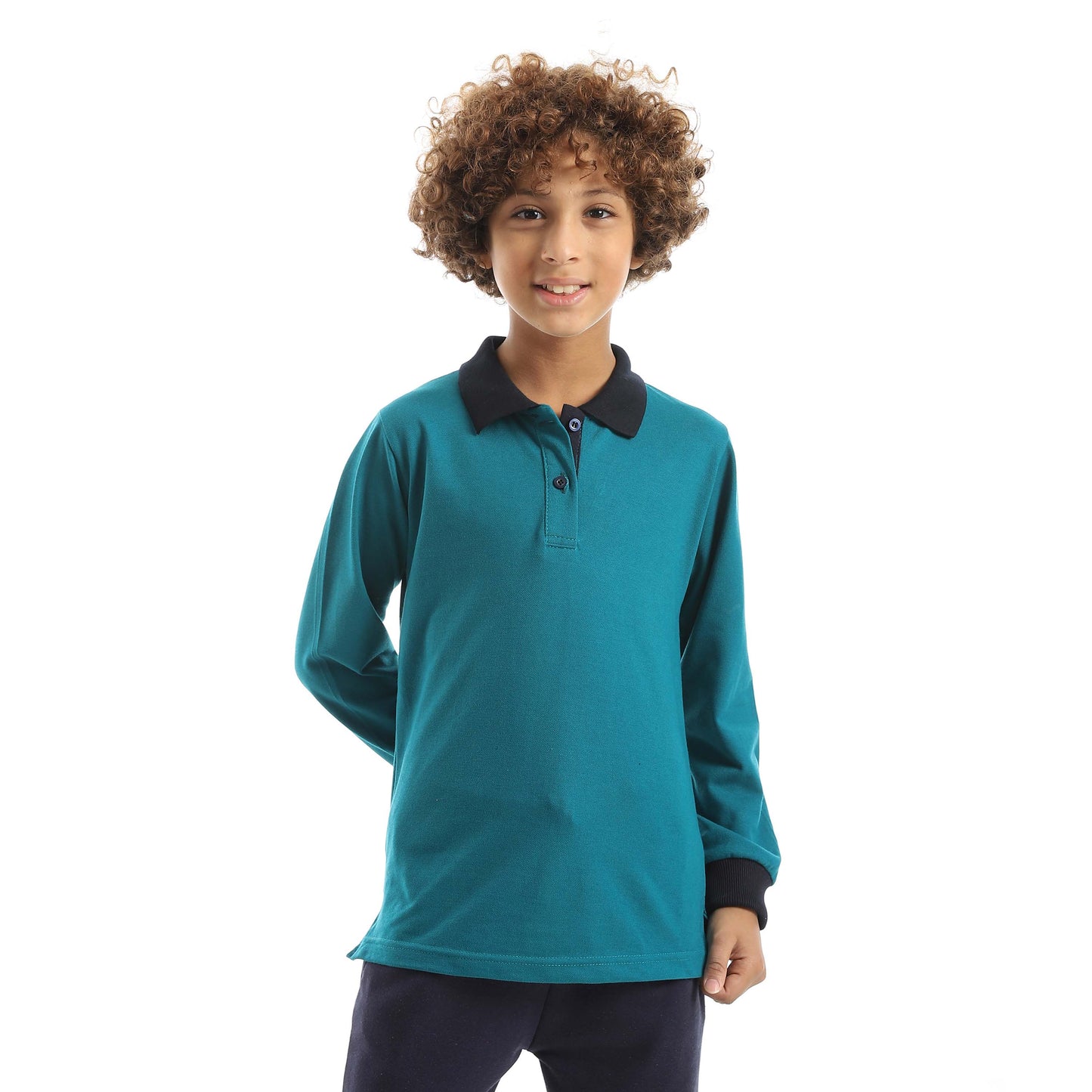 Long Sleeve Polo Shirt for Teenagers - تي شيرت بولو بأكمام طويلة للمراهقين