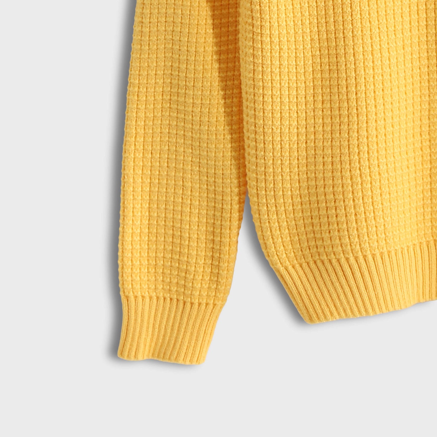 Pullover Round Neck Plain Biscuit - بلوفر بياقة دائرية وطبعة بسكويت سادة