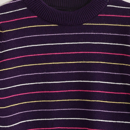 Pullover Round Neck Thinly Striped - بلوفر برقبة دائرية وخطوط رفيعة