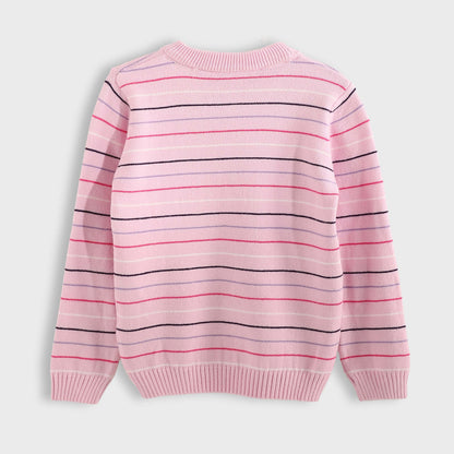 Pullover Round Neck Thinly Striped - بلوفر برقبة دائرية وخطوط رفيعة