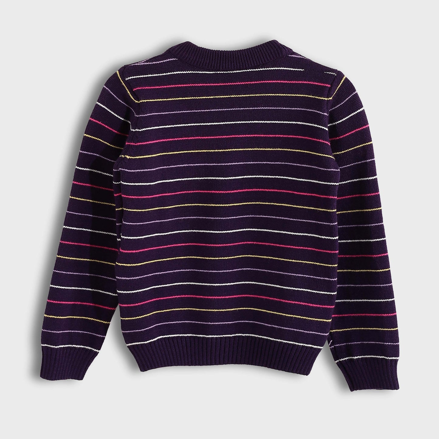Bundle Of 5 Bucklet Round Neck Thinly Stripedt