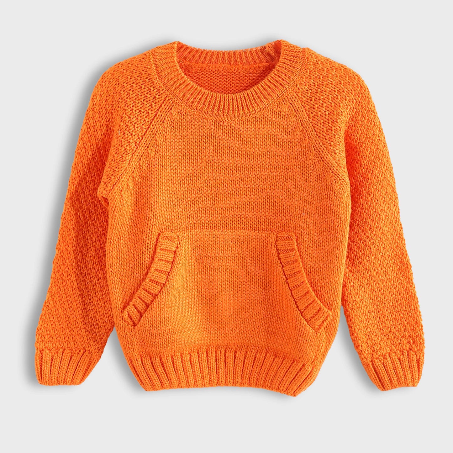 Pullover Neck Round With Pocket - بلوزة برقبة دائرية مع جيب