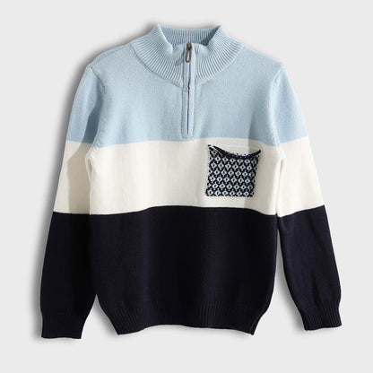 Half Zipper Pullover - بلوفر بنصف سحاب