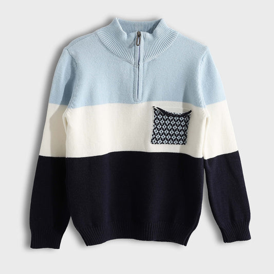 Half Zipper Pullover - بلوفر بنصف سحاب