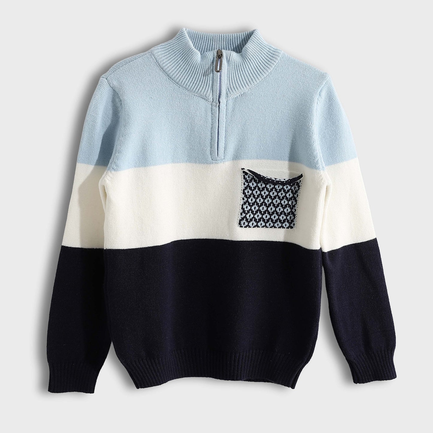 Half Zipper Pullover - بلوفر بنصف سحاب