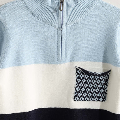 Half Zipper Pullover - بلوفر بنصف سحاب