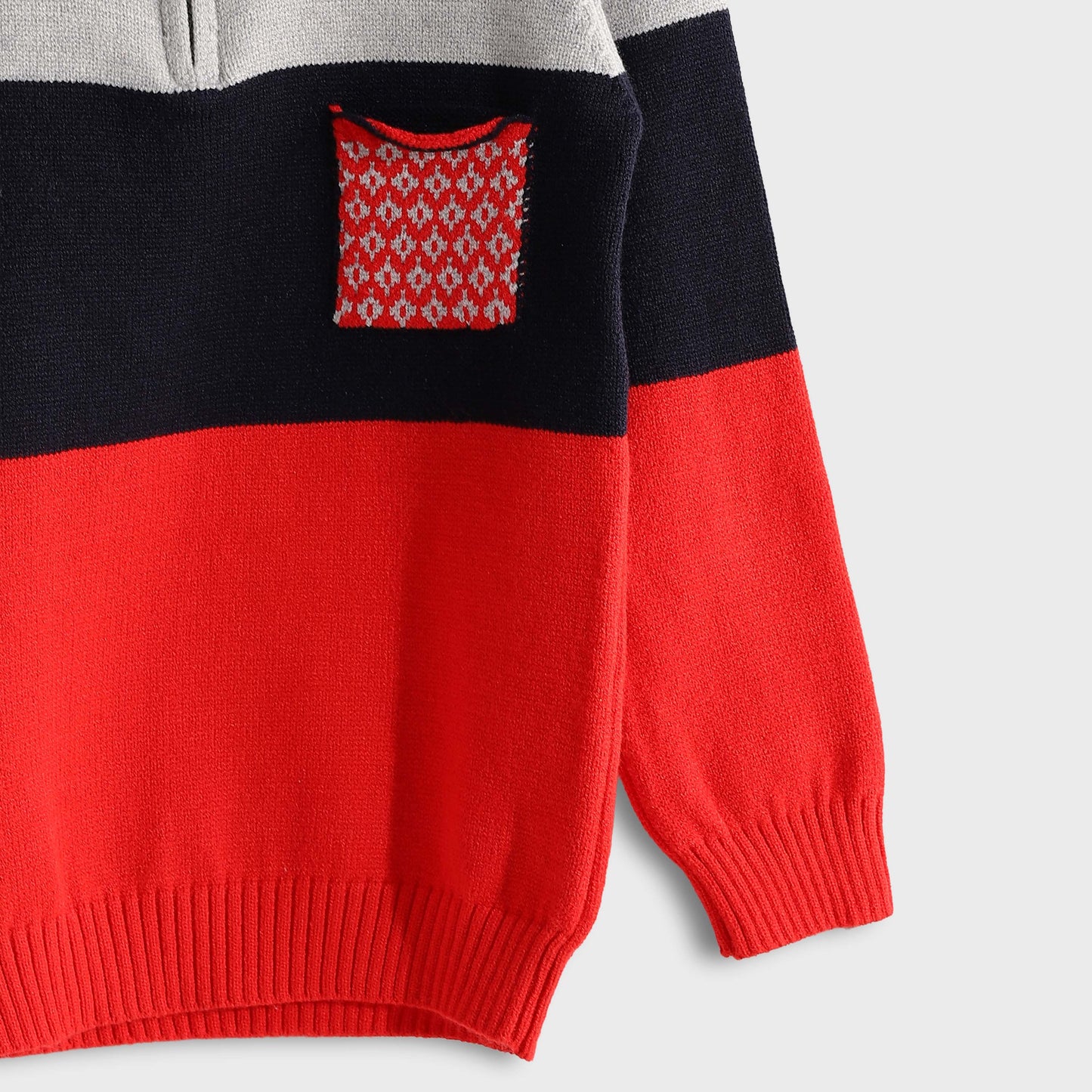 Half Zipper Pullover - بلوفر بنصف سحاب