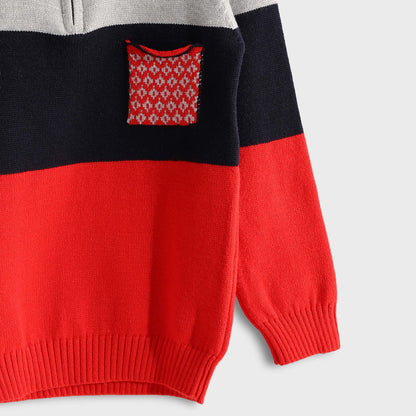 Half Zipper Pullover - بلوفر بنصف سحاب