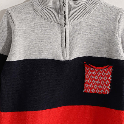 Half Zipper Pullover - بلوفر بنصف سحاب