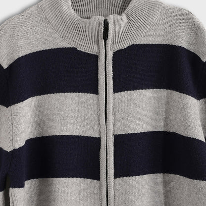 Long Zipper Pullover - بلوفر طويل بسحاب