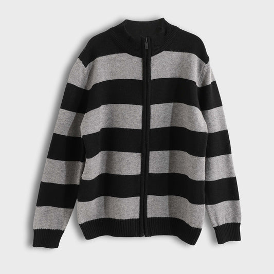 Long Zipper Pullover - بلوفر طويل بسحاب