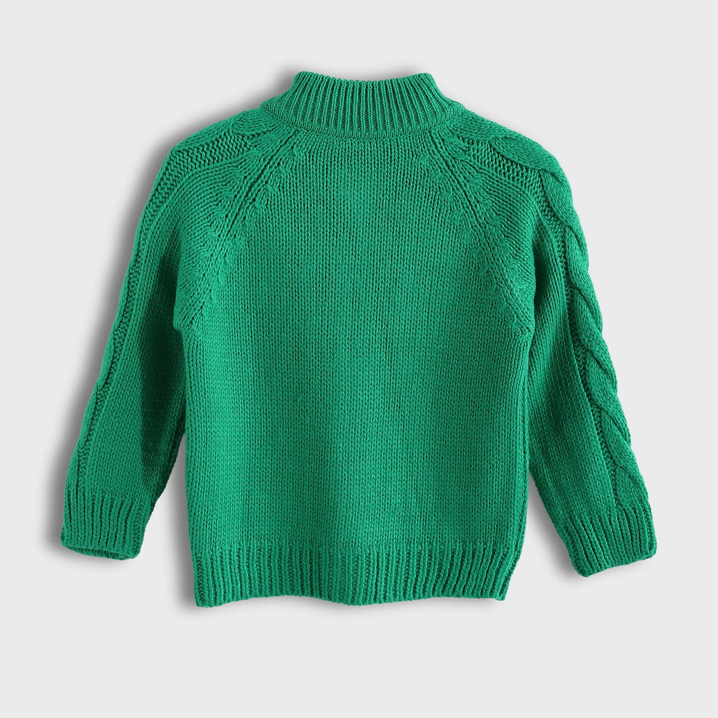 Knitted Pullover With Zipper - بلوفر محبوك بسحاب