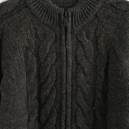 Knitted Pullover With Zipper - بلوفر محبوك بسحاب