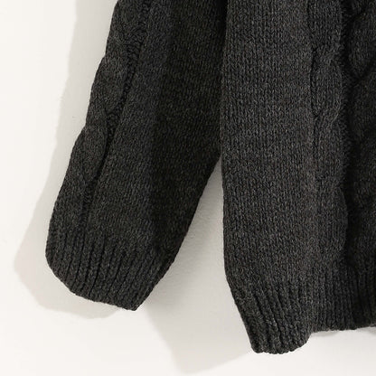 Knitted Pullover With Zipper - بلوفر محبوك بسحاب