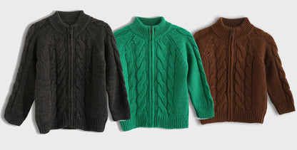 Bundle Of 3 Knitted Pullover With Zipper